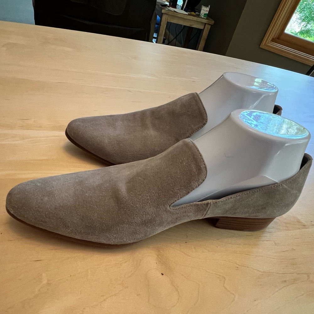 Vince Women’s Beige Suede Slip ons